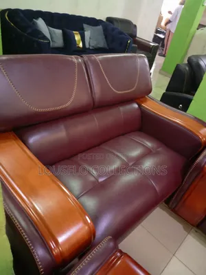 7 Seaters Quality Italian Sofa  With Wooden Hand