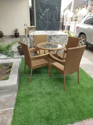 Rattan Outdoor Table and 4 Chairs