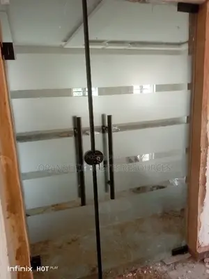 Frameless Glass Double Door