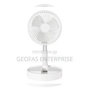 Portable Foldable and Adjustable Rechargeable Table Fan