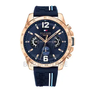 Original Hilfiger Chronograph Blue Dail Blue Rubber Watch