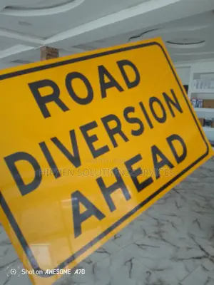 Diversion Ahead Road Traffic Signs