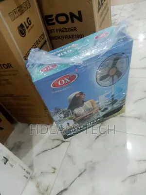 The OX Hexa Standing Fan Rechargeable 18 Inch