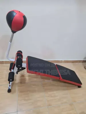Foldable Sit Up Bench With Speed Ball