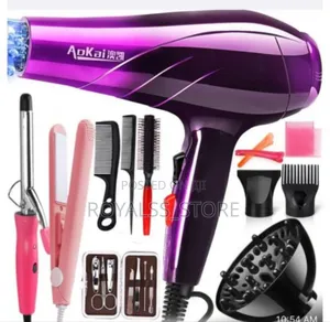 Hair Dryer, Hair Straightener,Nails Cutter Set Combo