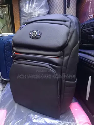 Genuine Leather Backpack With Lock and USB Port