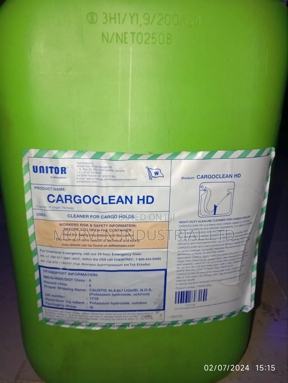 Unitor Cargoclean HD