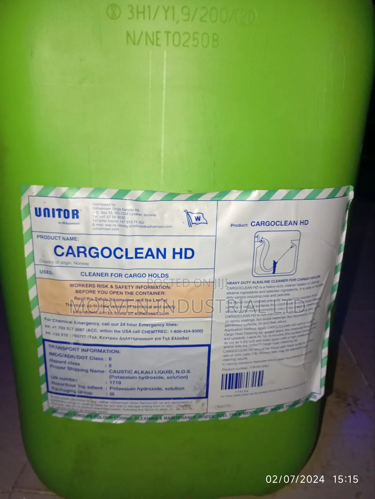 Unitor Cargoclean HD