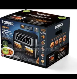 Tower Vortx Vizion11l Digital Dual Air Fryer Oven-2300w