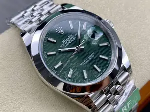 Original Rolex Oyster Perpetual Date-Just Silver Chain Watch