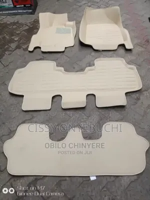 Honda Pilot Milk Color 3D Customized Car Floor Mat
