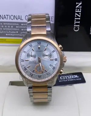 Original Citizen Chronograph Gold Mix Silver Chain Watch