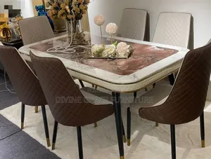 Marble Top Dinning Table and Chairs