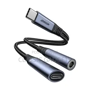 Joyroom SY-C02 2-in-1 Audio Adapter (Type-C to 3.5mm+Type-C