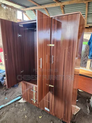 4by6 Wooden Three Door Wardrobe Made With HDF Wood