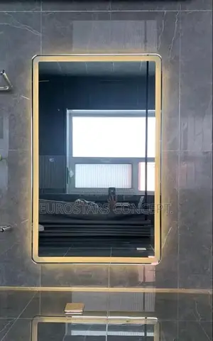 Long Plan Mirror With Lights