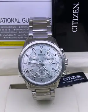 Original Citizen Eco-Drive Chronograph Silver Chain Watch