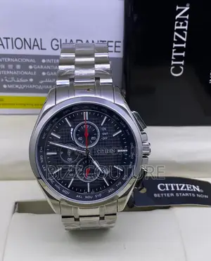 Original Citizen Chronograph Blue Dail Silver Chain Watch