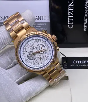 Original Citizen Eco-Drive Satellite Wave Gold Chain Watch