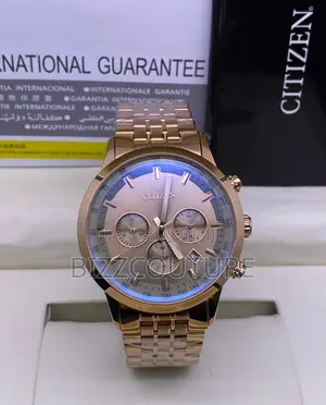 Original Citizen Chronograph Rose Gold Chain Watch