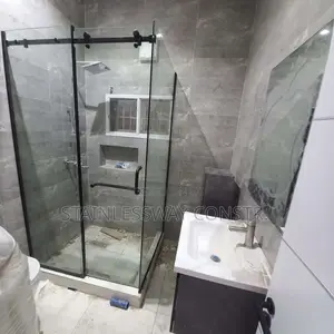 Shower Glass Railing Tampered 