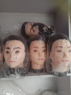 Mannequin With Full Hair ( Human $ Synthetic Hair)