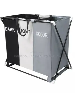 3 Sections Laundry Basket