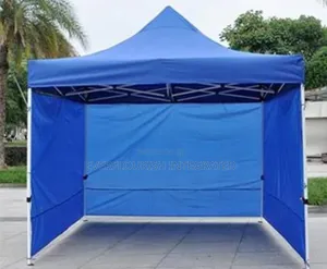 Gazebo Foldable Canopy Tent 10x10ft With 3 Side Covers.
