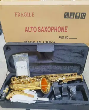 Alto Saxophone Gold With Complete Accessories