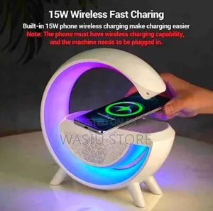 RGB Light Bluetooth Speaker With Wireless Charger