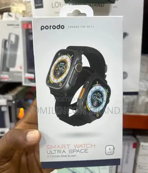 Porodo Ultra Space Smart Watch 2.1" Wide Screen - Black