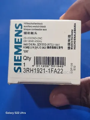 Siemens Auxilliary Contact | 3rh1921-1fa22