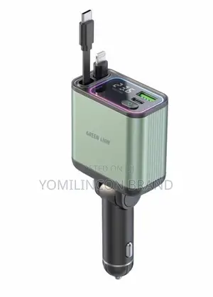 Green Lion Retraceable 90watt Car Charger