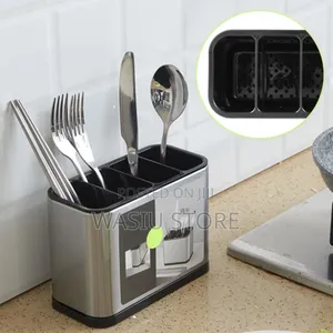 Multifunctional Stainless Steel Cutlery Holder