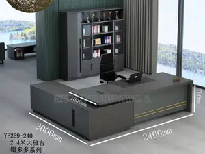 2.4 Meters Executive Desk Office Furniture With Extension