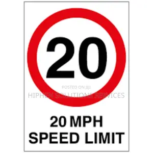 Traffic 20 KPH Speed Limit Sign