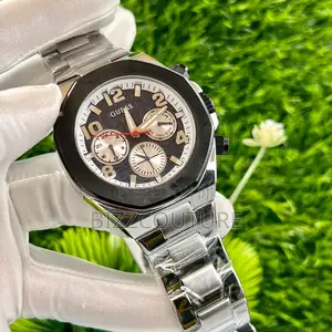 Original Guess Chronograph Silver Chain Watch