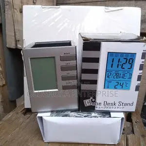 Pen Holder With Digital Clock and Calendar