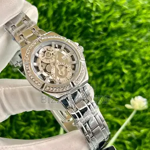 Original Guess Mechanical Silver Chain Watch Is Available