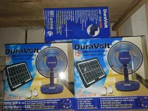 Duravolt 12" 3in1 Solar Table Fan