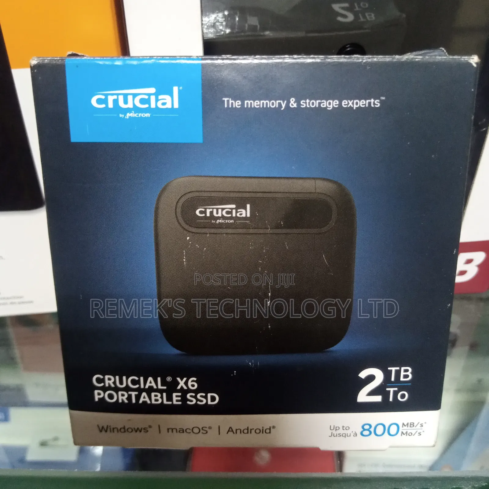 2TB Crucial SSD External (Solid State Drive