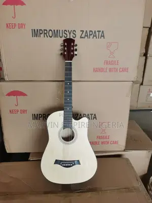 38 Size Box Guitar Neutral Color With Free Bag and Strap