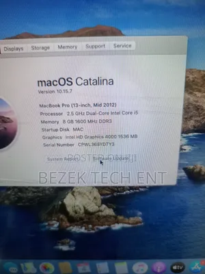 New Laptop Apple MacBook Pro 2012 8GB Intel Core I5 SSD 256GB