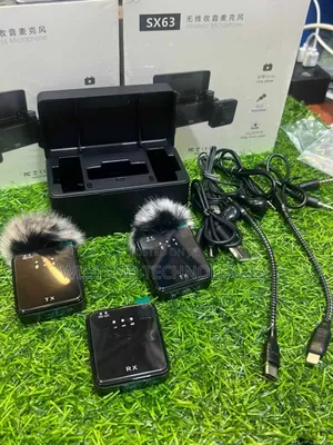 Sx63 2in1 Wireless Mic for Phones and Cameras With Noise Cancellation