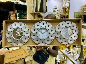 Mirror Clock 3-Piece Set
