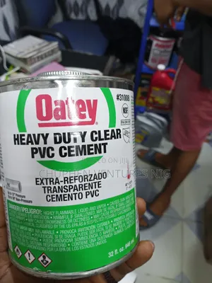 Heavy Duty Clear PVC Cement .