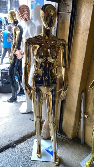 G6 Size 10 Female Gold Chrome Display Mannequin