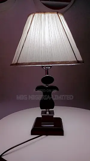 Wooden Bedside Table Lamp 50cm Dim Light Switch Control