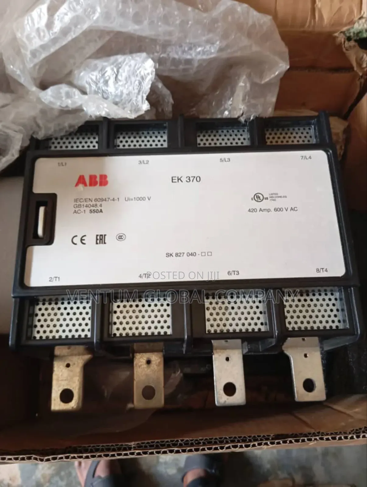 EK370 ABB Contactor 4pole