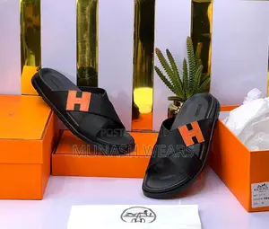 Hermes Leather Slipers